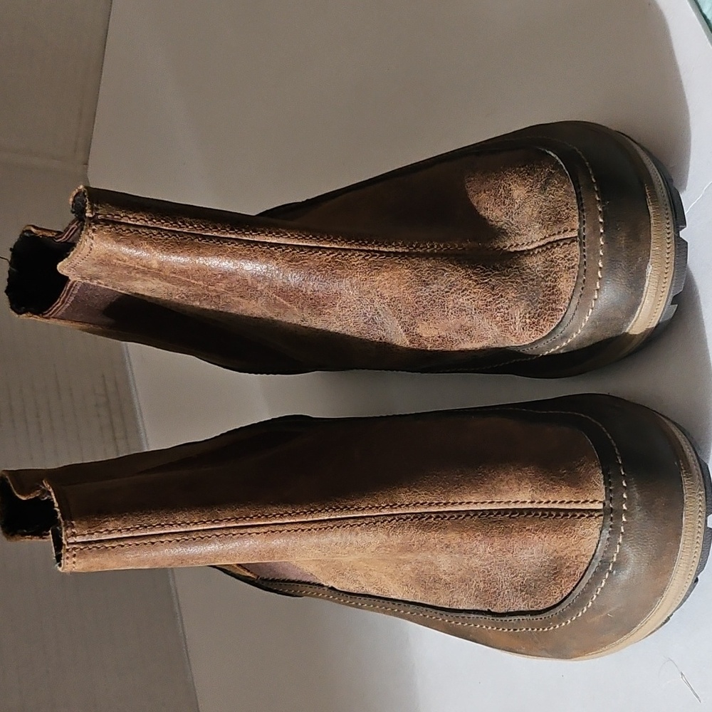 Merrell Emery Brown Leather Chelsea Ankle Boots